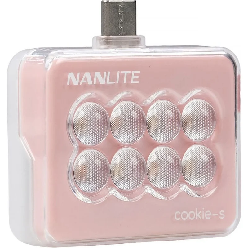 Nanlite Cookie-S LED-Minileuchte (Korallenrosa)