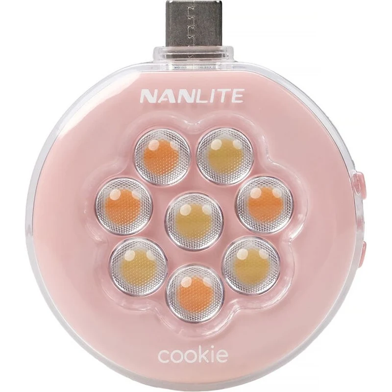 Nanlite cookie LED Mini Light (coral pink)