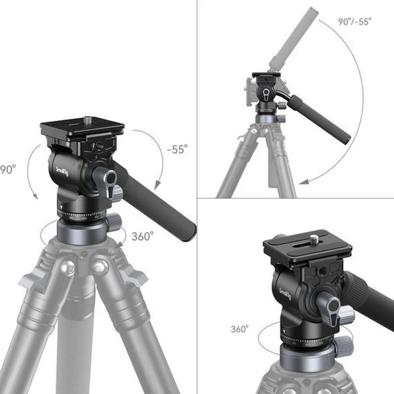 SmallRig 4170B Video head Mount Plate with Leveling Base CH2