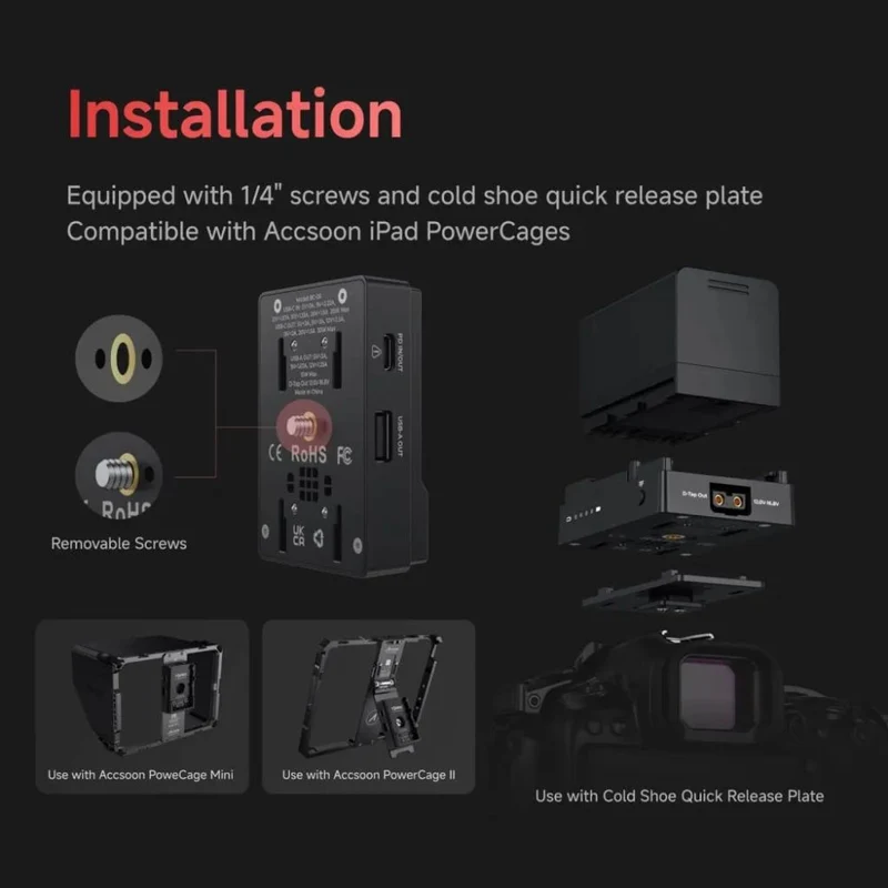 Accsoon - Toprig BP-A Battery plate