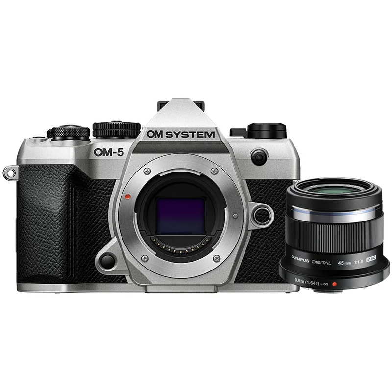 OM SYSTEM OM-5 II silver + 45mm f/1.8
