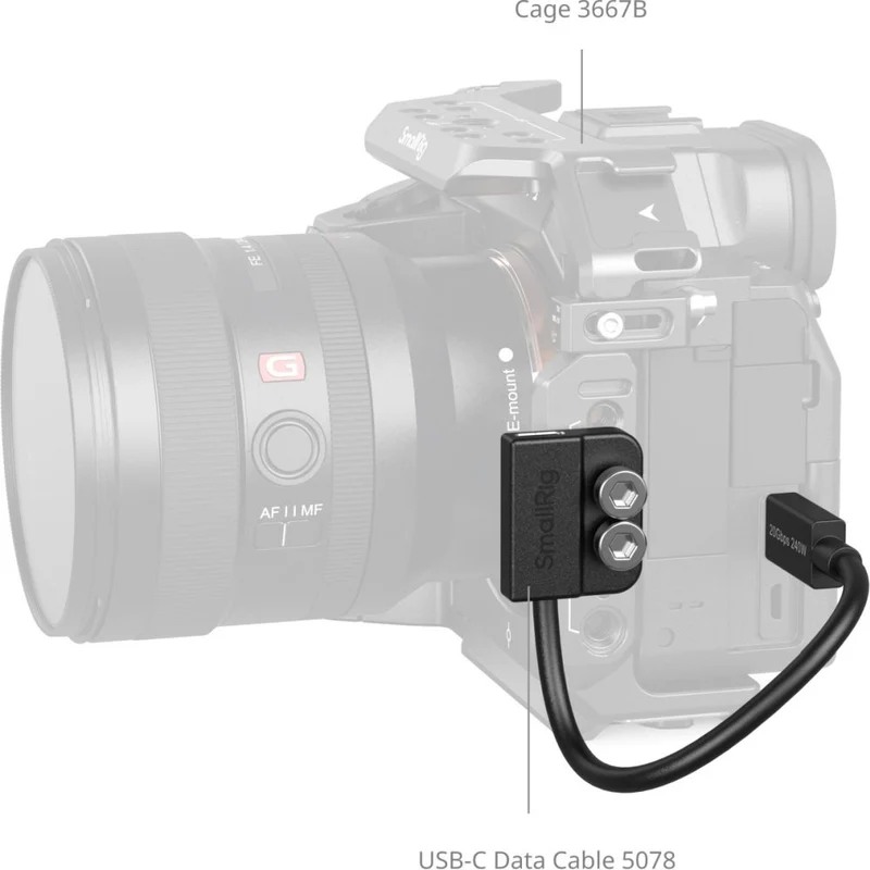 SmallRig 5078 USB-C Datenkabel (Stecker zu Buchse)