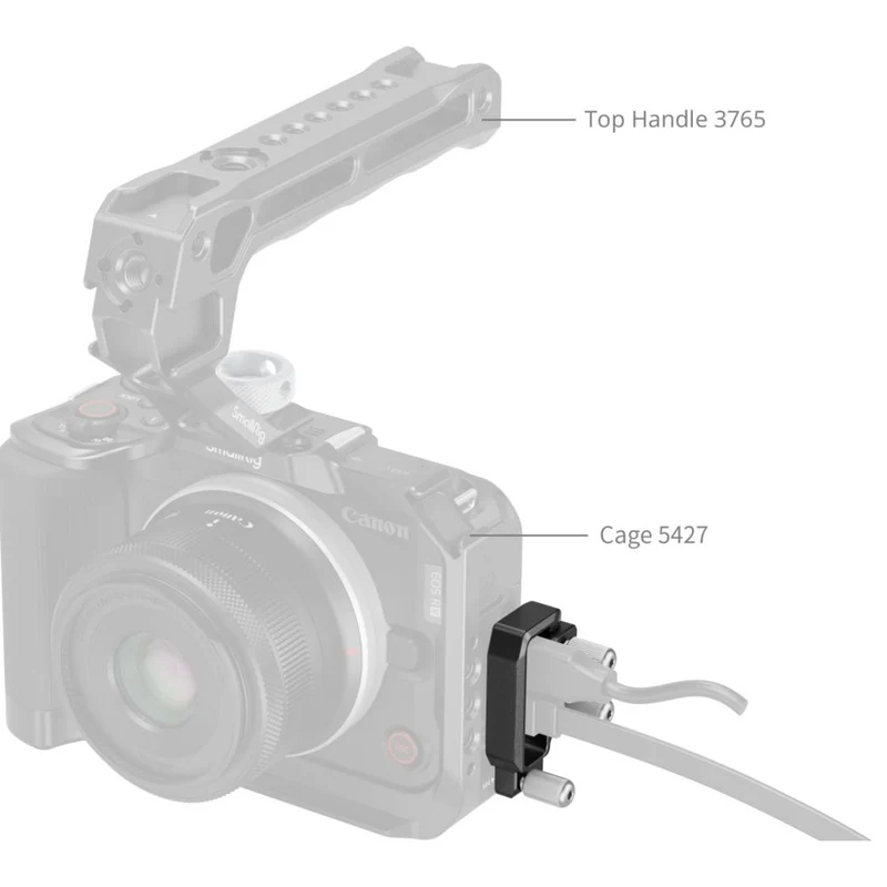 SmallRig 5534 HDMI & USB-C Cable Clamp for Canon EOS R50 V Cage