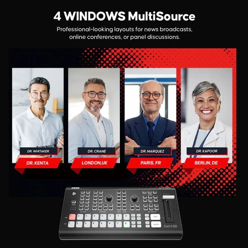 Osee Multikamera-Livestreaming-Umschalter ISO SDI & HDMI