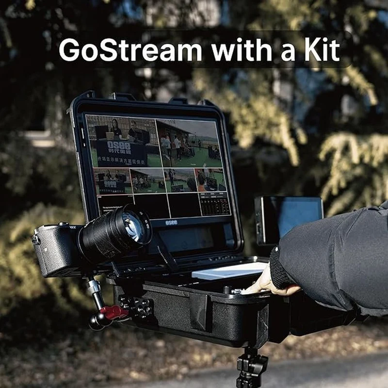 Osee Multicamera Live-Streaming Switcher mit 14-Zoll-Bildschirm