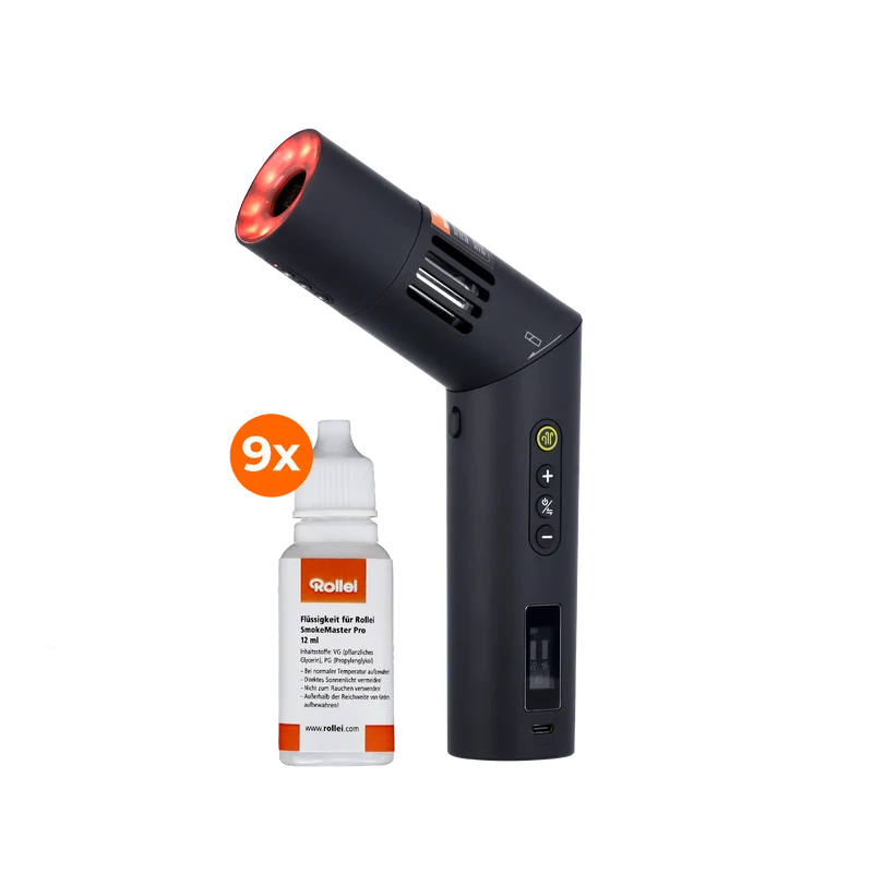 Bundle SmokeMaster Pro RGB | Nebelmaschine inkl. 9er-Set Nebelflüssigkeit