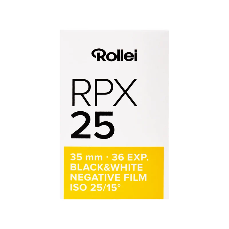 RPX Schwarzweiß-Negativfilm | 35 mm & Rollfilm | ISO 25 / 100 / 400