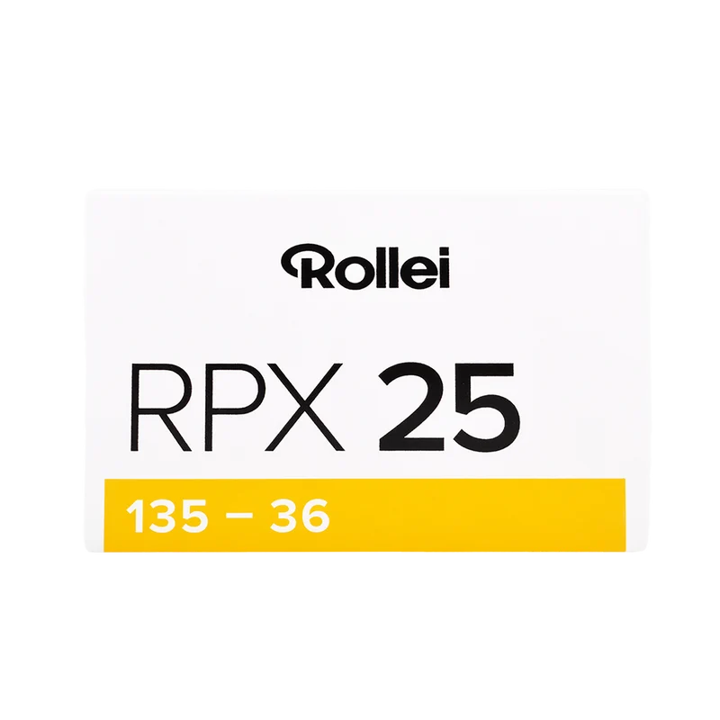 RPX Schwarzweiß-Negativfilm | 35 mm & Rollfilm | ISO 25 / 100 / 400