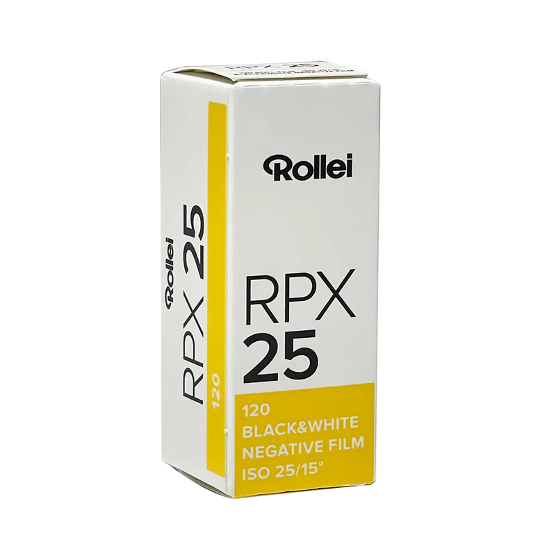 RPX Schwarzweiß-Negativfilm | 35 mm & Rollfilm | ISO 25 / 100 / 400