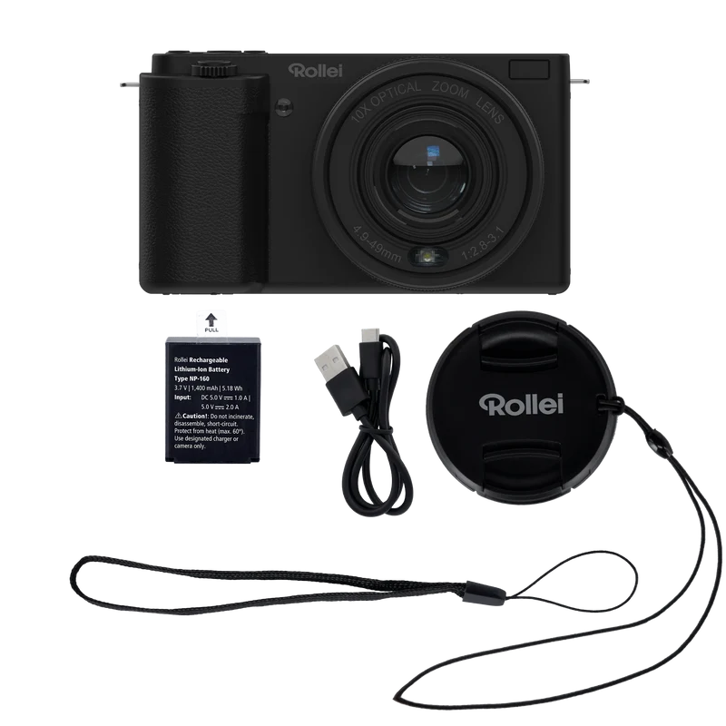 Compactline 10x Flip Screen | 64 MP Digitalkamera mit 4K
