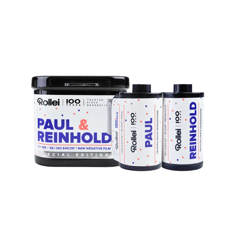 PAUL & REINHOLD Schwarzweiß-Negativfilm | 35 mm | 36 Aufnahmen | ISO 640 Doppelpack