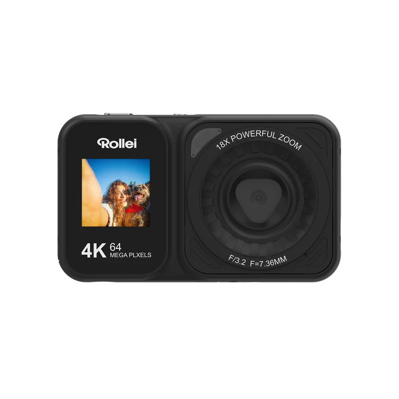 Compactline Dual Screen | 64 MP Digitalkamera mit 4K