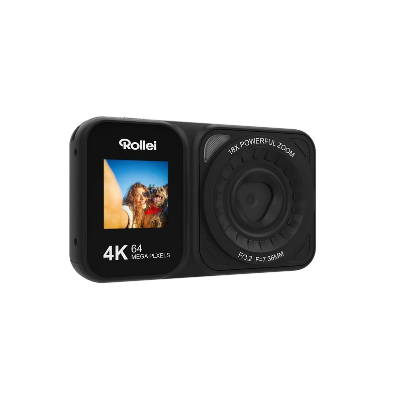 Compactline Dual Screen | 64 MP Digitalkamera mit 4K