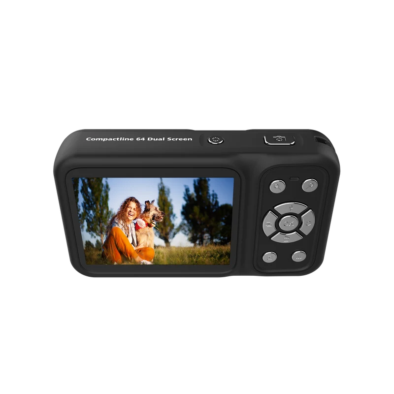 Compactline Dual Screen | 64 MP Digitalkamera mit 4K
