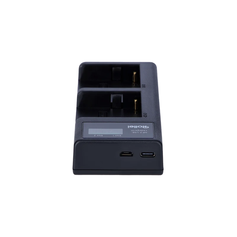 Bundle Ladestation inkl. 2x NP-F Akku mit USB-C | versch. Kapazitäten