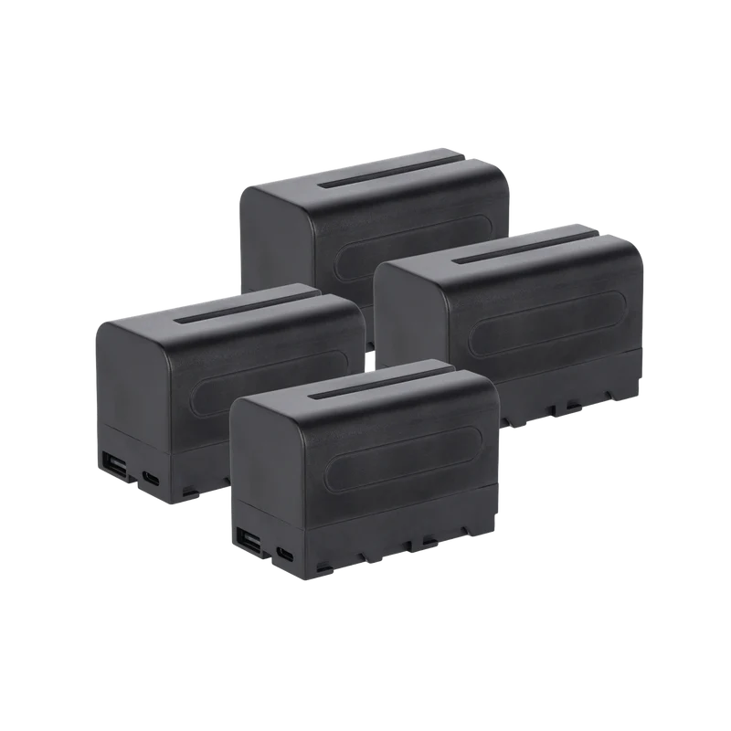 Bundle 4x NP-F Akku mit USB-C | versch. Kapazitäten