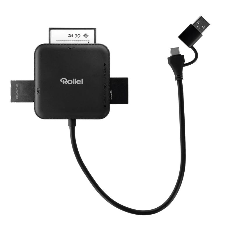 Bundle 4-in-1 Kartenlesegerät + Case | SD, CF, MS & microSD
