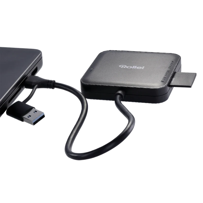 Bundle 4-in-1 Kartenlesegerät + Case | SD, CF, MS & microSD
