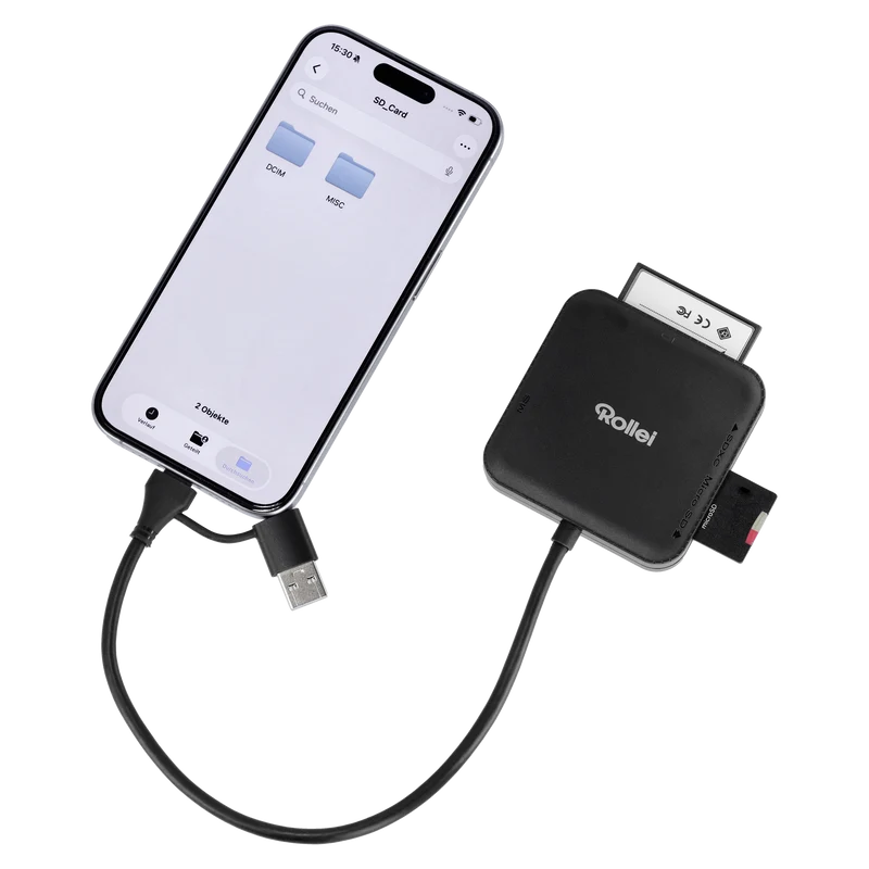 Bundle 4-in-1 Kartenlesegerät + Case | SD, CF, MS & microSD