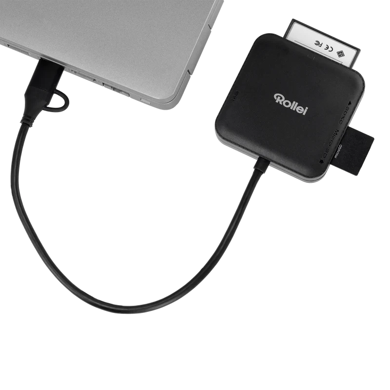 Bundle 4-in-1 Kartenlesegerät + Case | SD, CF, MS & microSD