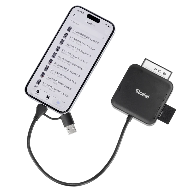 Bundle 4-in-1 Kartenlesegerät + Case | SD, CF, MS & microSD