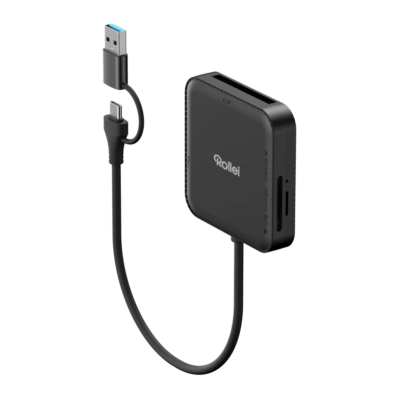 Bundle 4-in-1 Kartenlesegerät + Case | SD, CF, MS & microSD