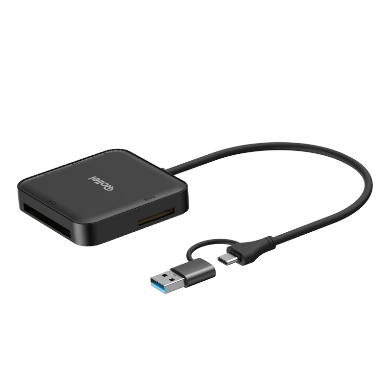 Bundle 4-in-1 Kartenlesegerät + Case | SD, CF, MS & microSD