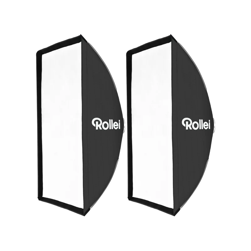 Bundle 2x Softbox Rechteck | Schnellverschluss, Aufklapp-System & Gitter
