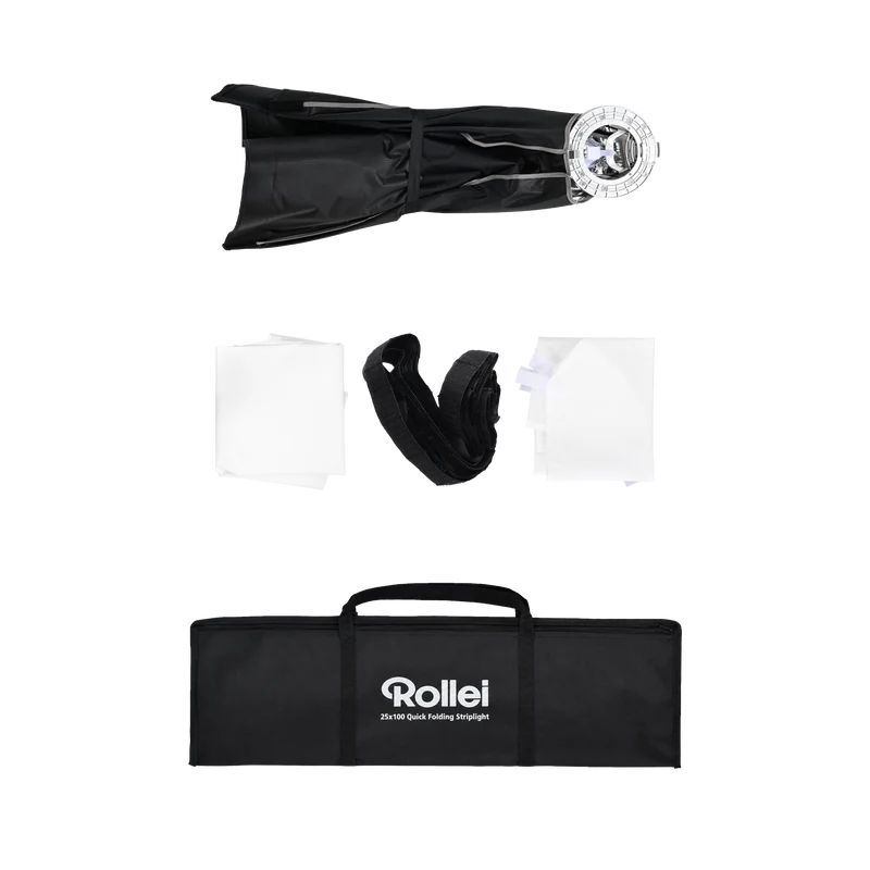 Bundle 2x Softbox Streifen | Schnellverschluss, Aufklapp-System & Gitter