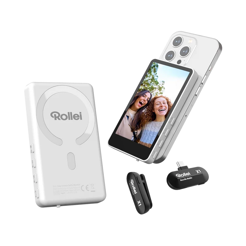 Bundle Easy Creator | Selfie Monitor & Hear:Me Mobile X1 Mikrofon
