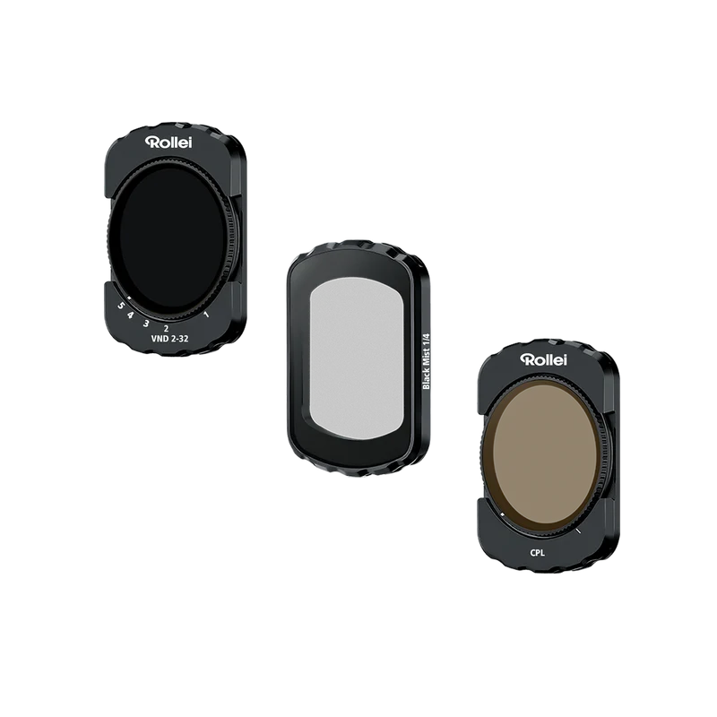 DJI Osmo Pocket 3 & 4 Filter-Set | VND2–32, CPL, Black Mist 1/4