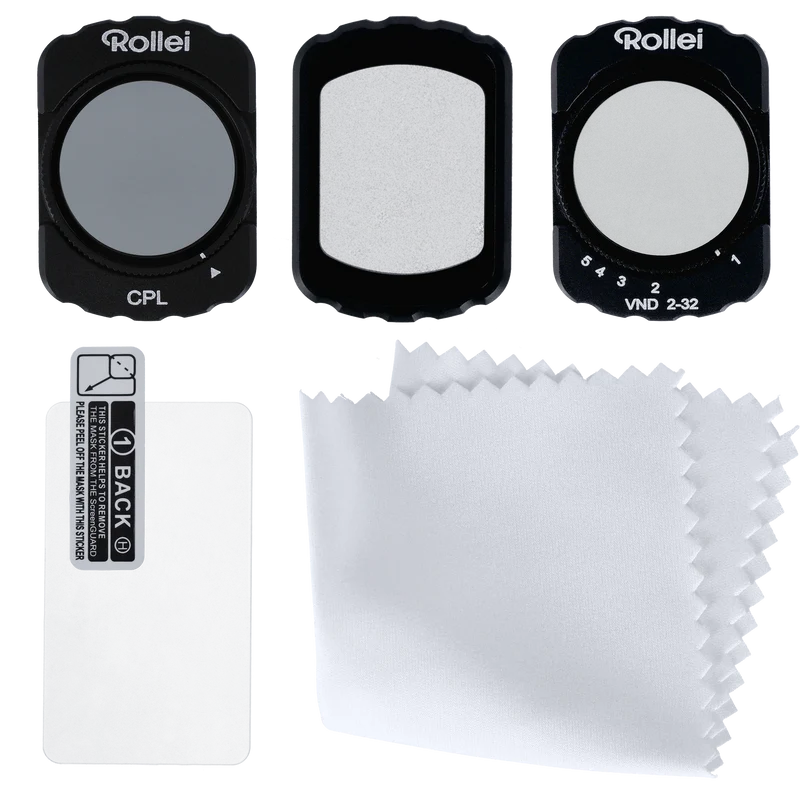 DJI Osmo Pocket 3 & 4 Filter-Set | VND2–32, CPL, Black Mist 1/4