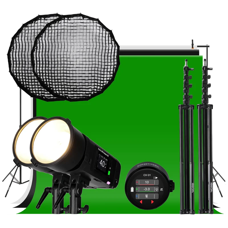 Studio Bundle HS Freeze 6X – Komplettset mit Softbox, Stativ & Funksender
